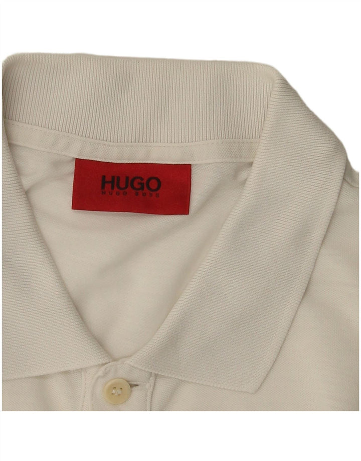 Polo Hugo Boss Hombre Pequeño Algodón Blanco