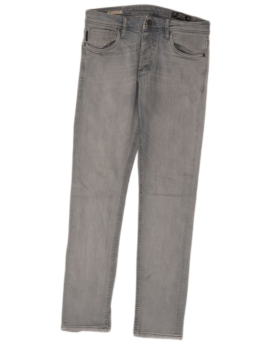 Jack & Jones Tim Slim Jeans para Hombre W31 L32 Algodón Gris