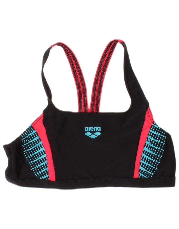 Arena Bikini Gráfico Deportivo Mediano Negro Geométrico Mujer