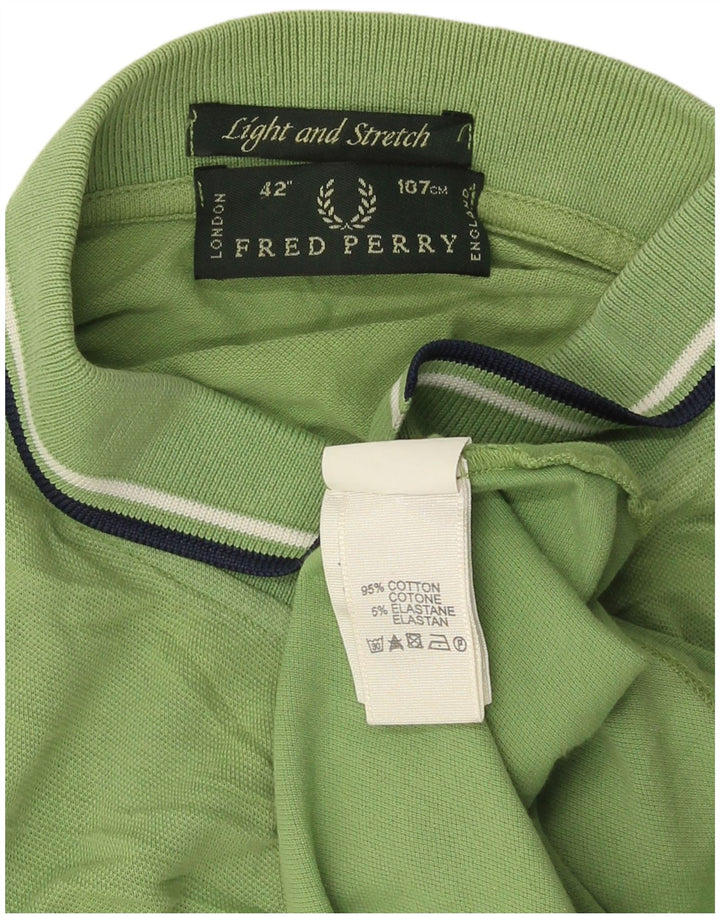 Polo Fred Perry Hombre Algodón Verde Medio