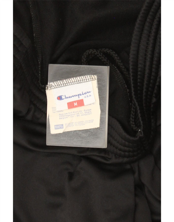 Champion Pantalones De Chándal Para Hombre Poliéster Negro Mediano