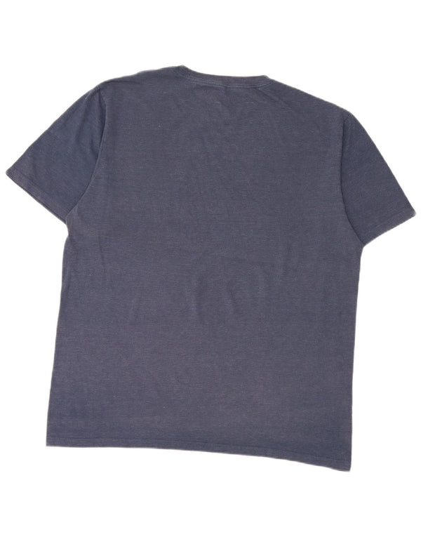 Camiseta Converse Hombre Top Grande Azul Algodón