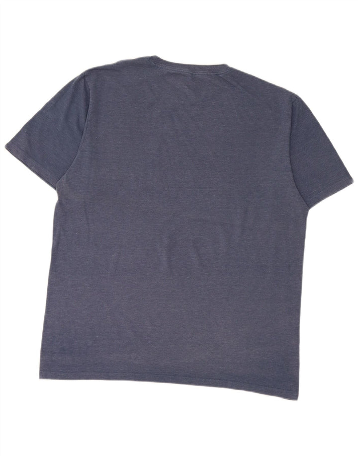 Camiseta Converse Hombre Top Grande Azul Algodón