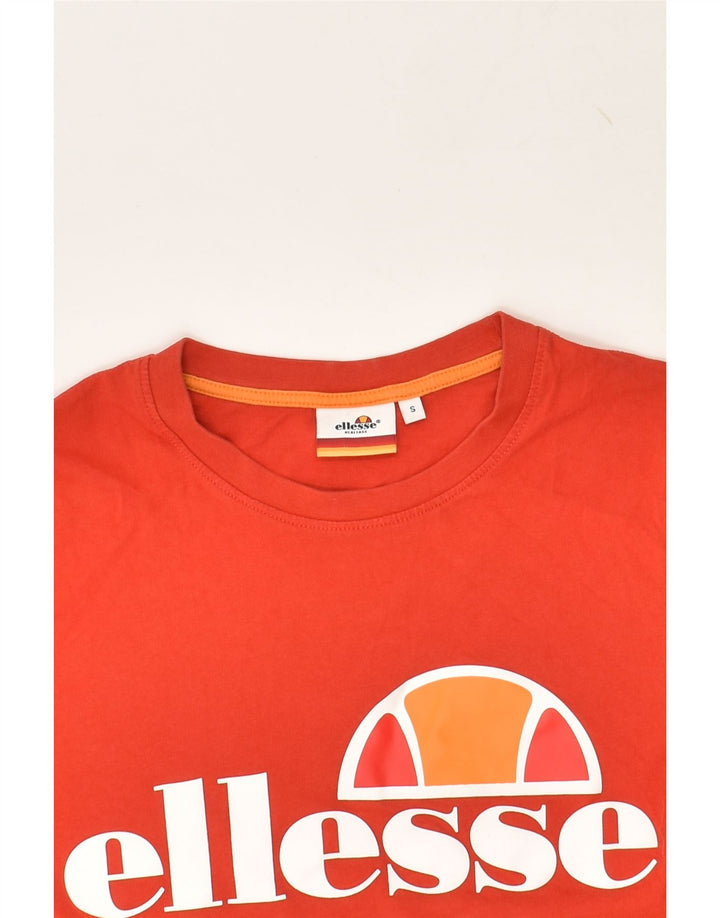 ELLESSE Mens Graphic T-Shirt Top Small Red | Vintage Ellesse | Thrift | Second-Hand Ellesse | Used Clothing | Messina Hembry 