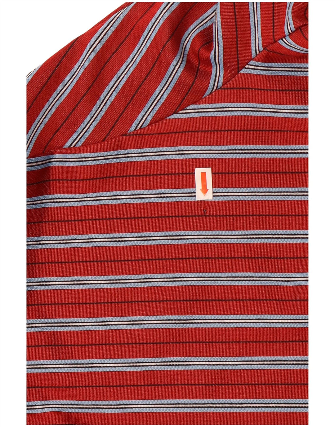 Zara Mujer Crop Top Manga Larga UK 44 Mediano Rayas Rojas