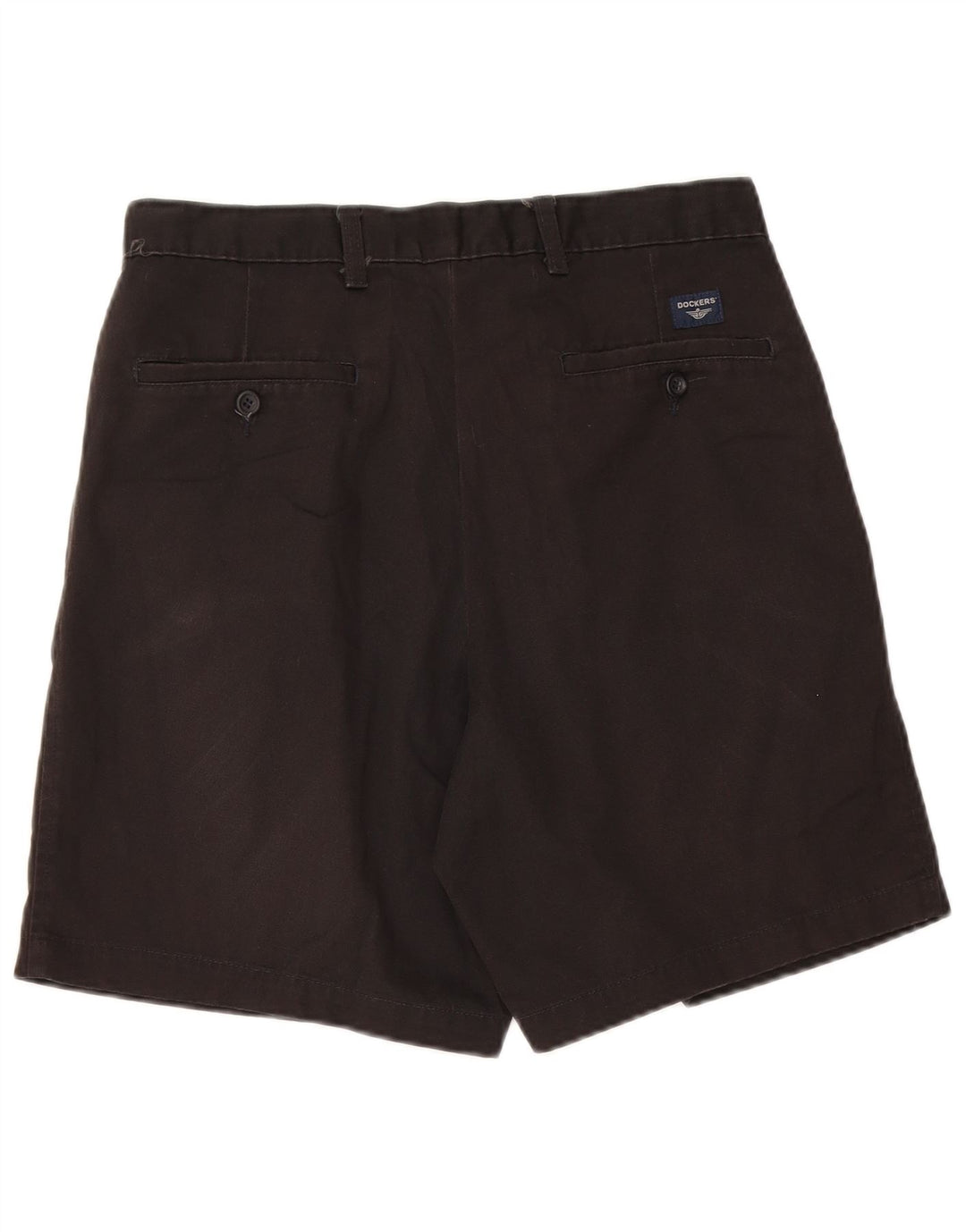 DOCKERS Mens Stain Defender Pegged Chino Shorts W30 Algodón Negro Mediano