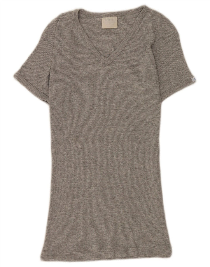 Lee Camiseta para Mujer Top UK 8 Small Gris Algodón