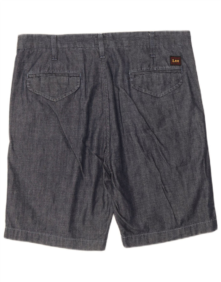Pantalones cortos chinos Lee para hombre W33 Algodón azul marino mediano