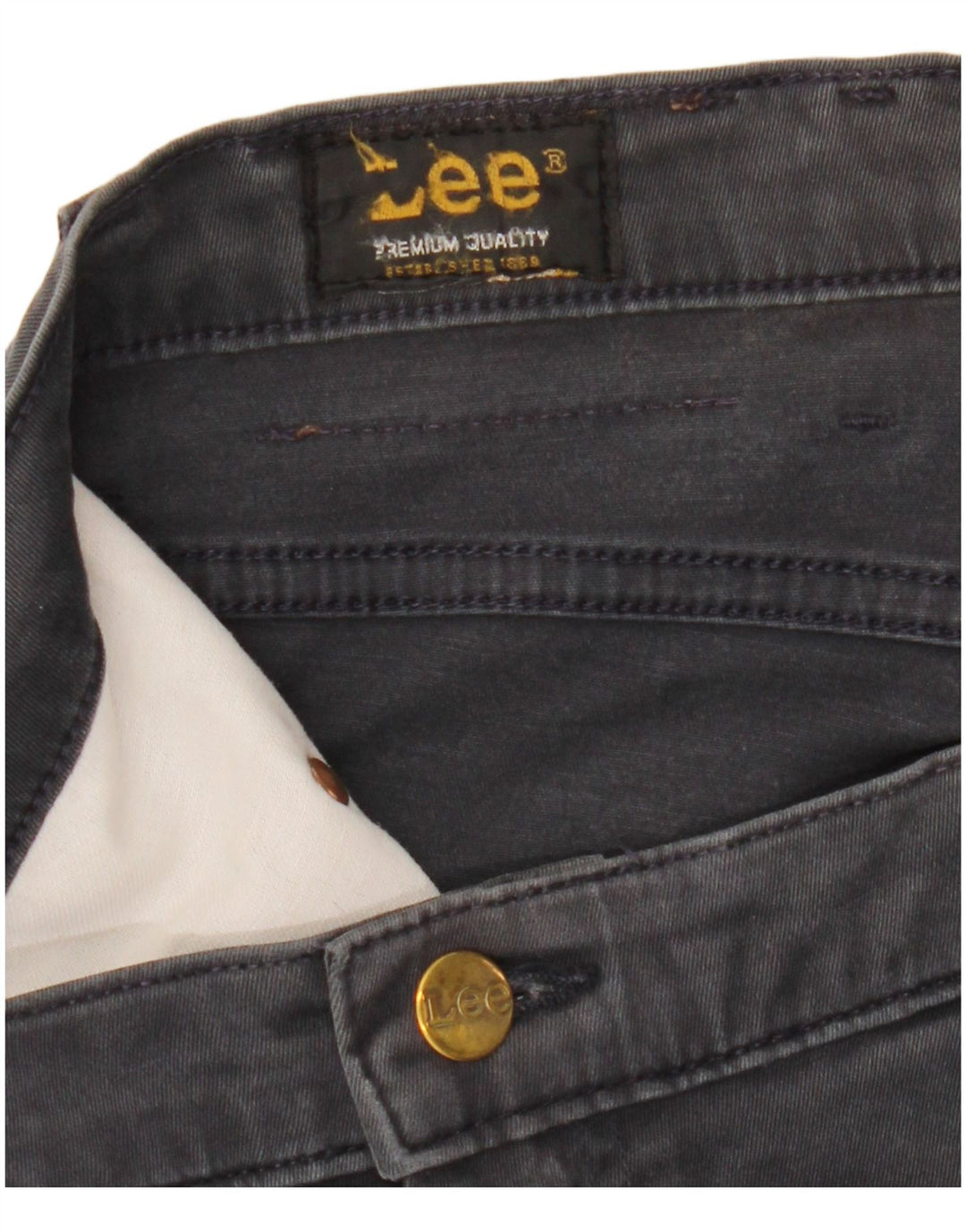 Pantalones informales rectos Lee para hombre W40 L27 Black