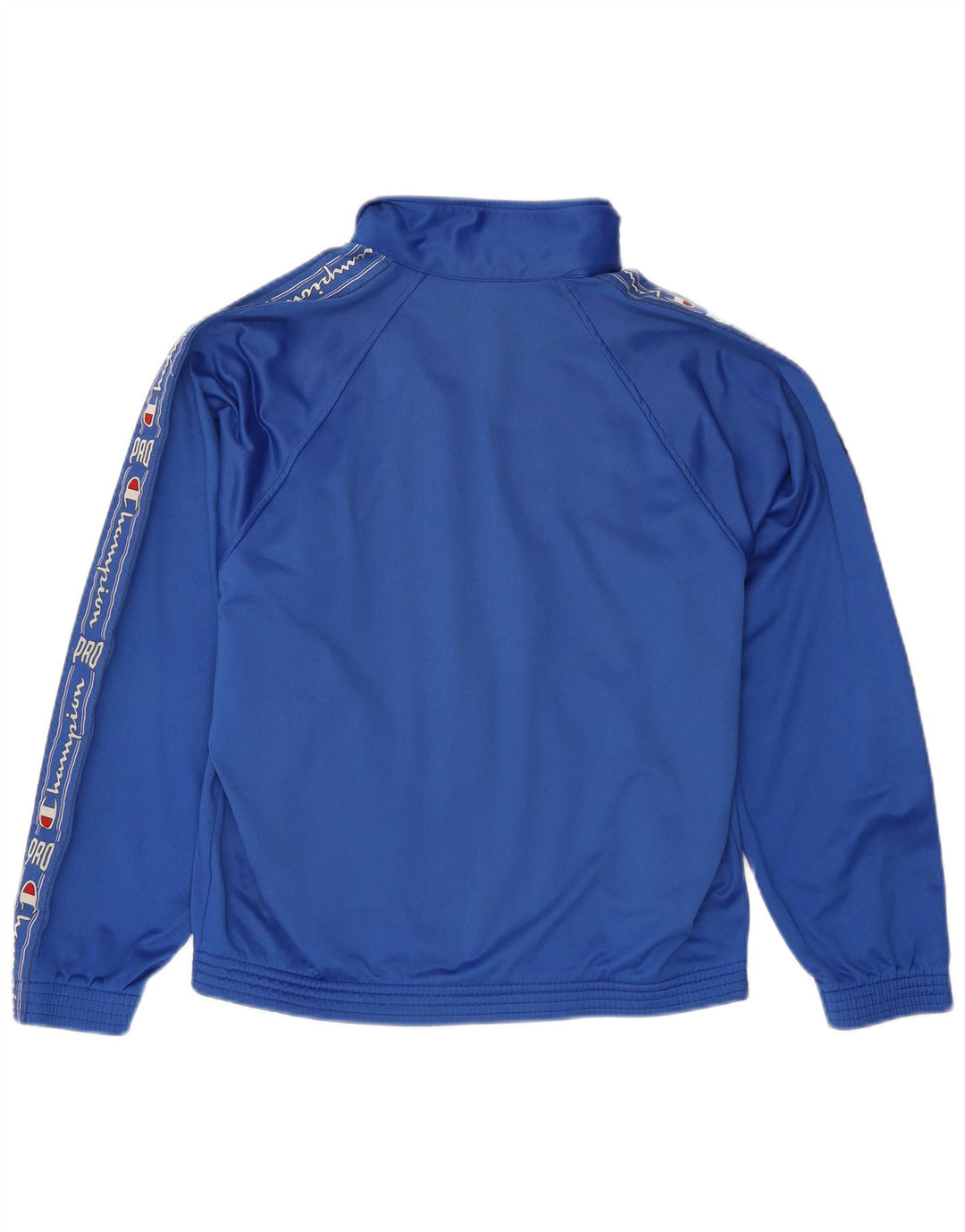 Champion Chaqueta De Chándal Con Estampado Gráfico En Azul Medio Colorblock