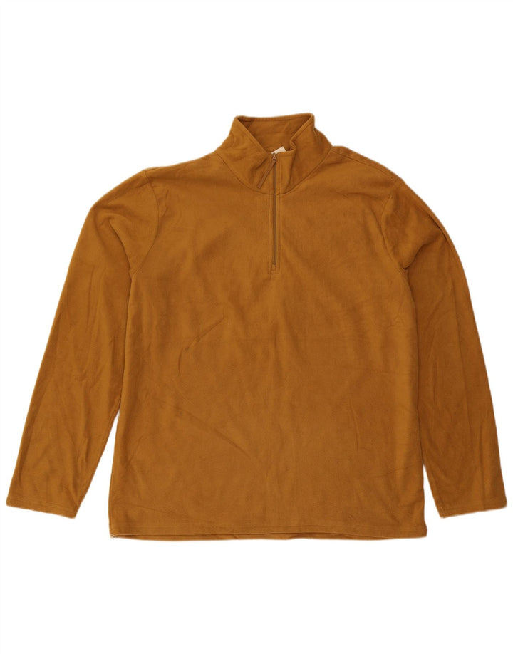 Jersey de forro polar con cuello y cremallera para hombre de Mountain Warehouse Poliéster marrón grande