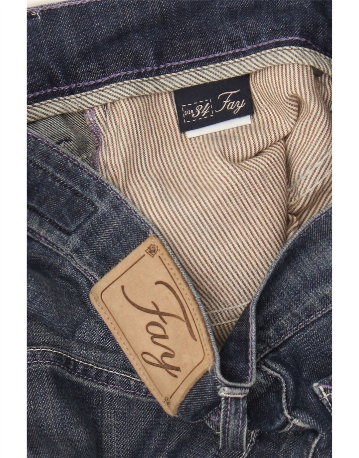 Vaqueros ajustados para hombre Fay W34 L33 Algodón azul