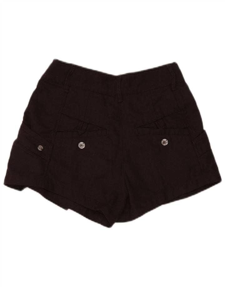 DIESEL Pantalones Cortos Casuales De Talle Alto W28 Lana Marrón Medio