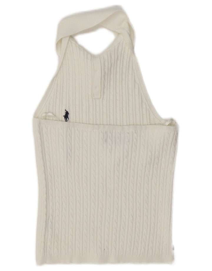 Ralph Lauren Top Halter para Mujer Reino Unido 4 XS Blanco