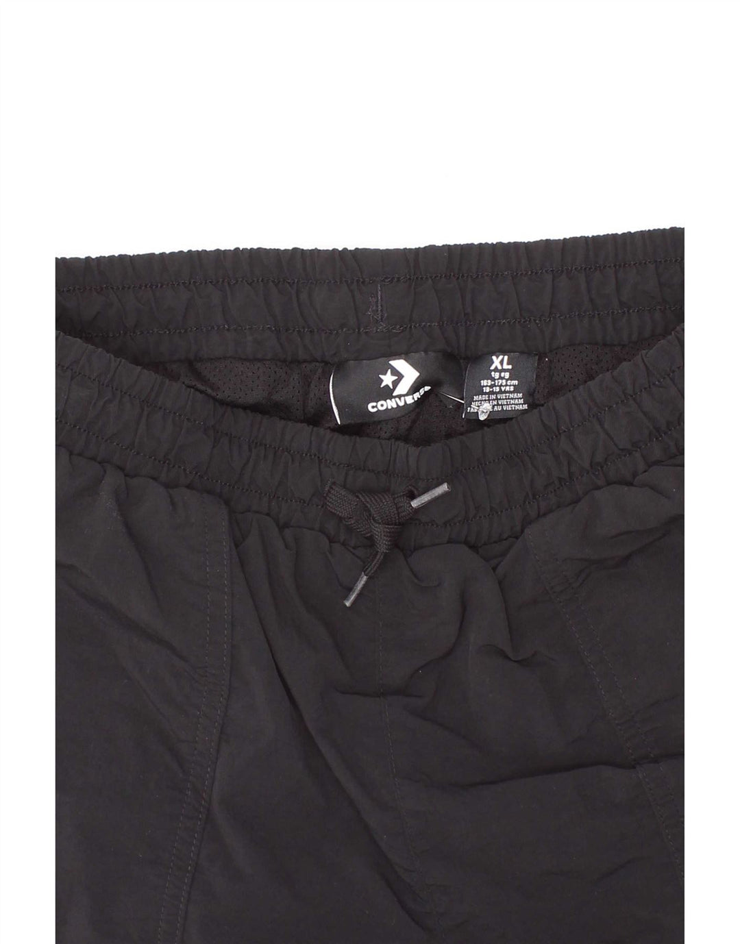 Converse Pantalones cortos deportivos para niños 13-14 años XL Negro Poliéster
