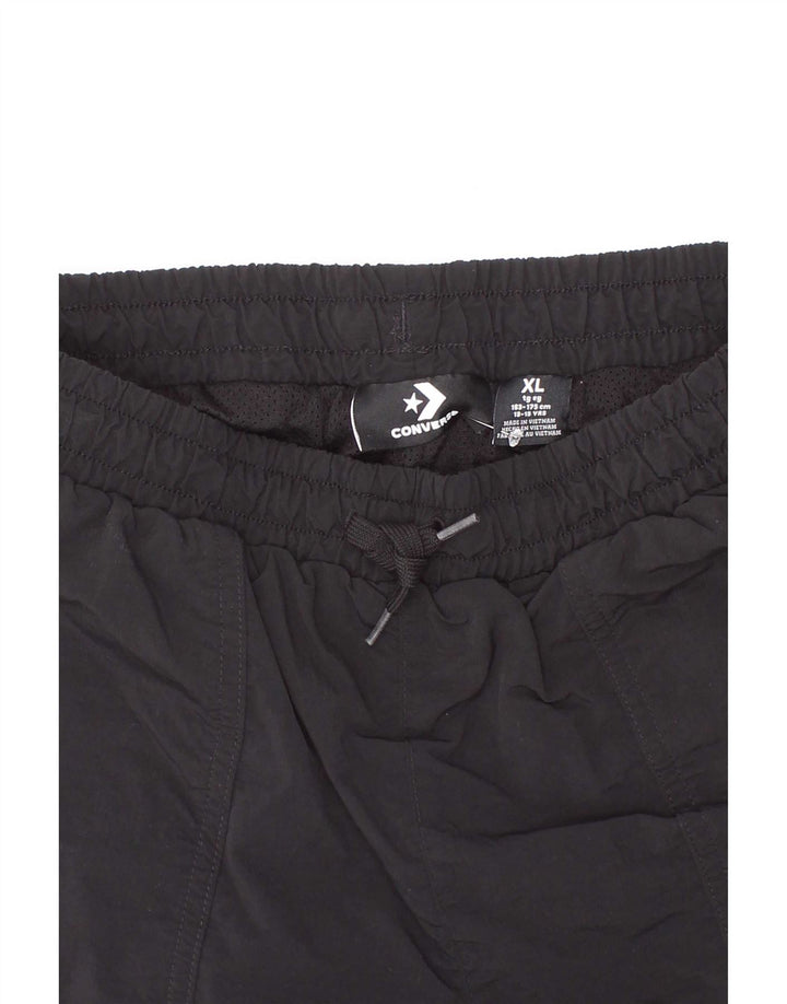 Converse Pantalones cortos deportivos para niños 13-14 años XL Negro Poliéster