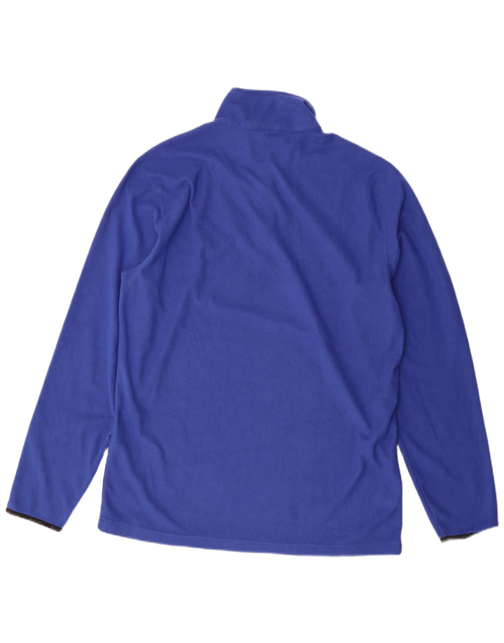 Champion Jersey de forro polar con cuello y cremallera para hombre 2XL Poliéster azul