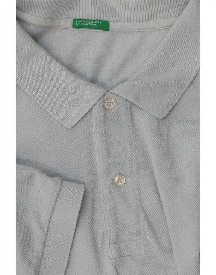 Polo Benetton Hombre Azul Grande