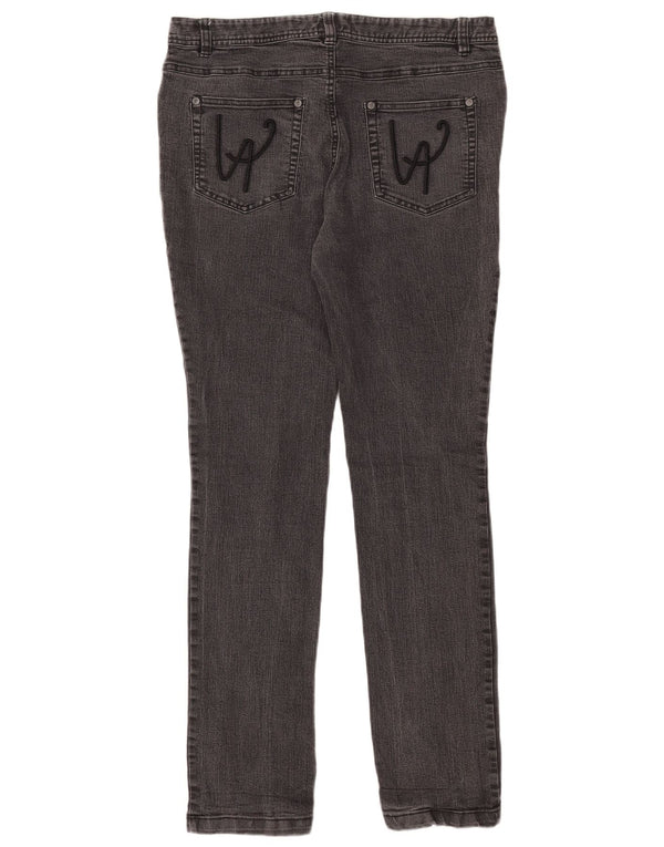 Laura Ashley Jeans ajustados para mujer UK 14 Large W34 L32 Algodón gris