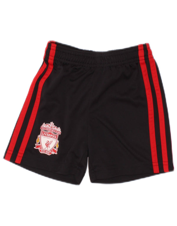 Adidas - Pantalones cortos deportivos Liverpool para bebés de 6 a 9 meses, poliéster negro