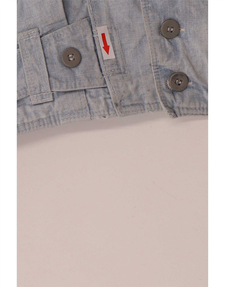 Vintage hombres bomber denim chaqueta Reino Unido 36 pequeño azul