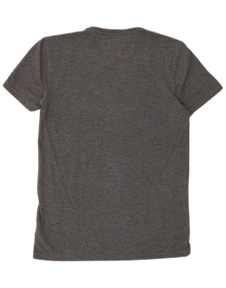 Tommy Hilfiger Hombre Camiseta Gráfica Top Gris Medio