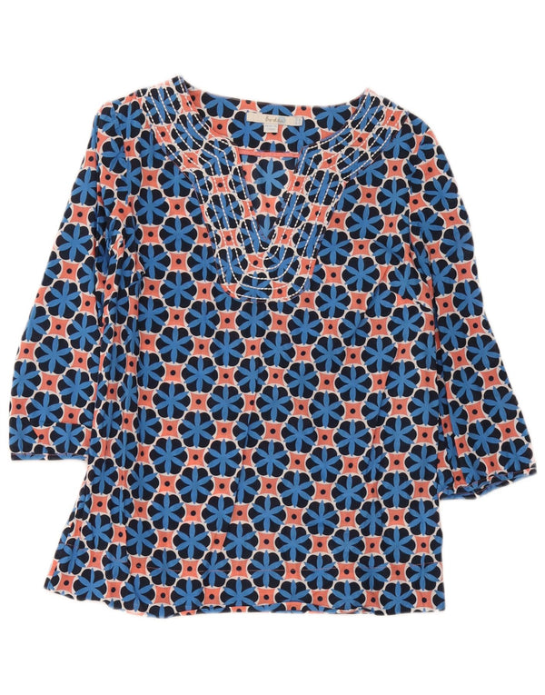 Boden Top tipo túnica de manga 3/4 para mujer UK 40 Mediano Multicolor Geométrico