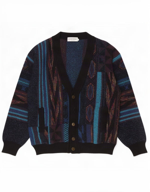 Luciano Chiari Cárdigan Hombre IT 48 Medium Multicolor Geométrico