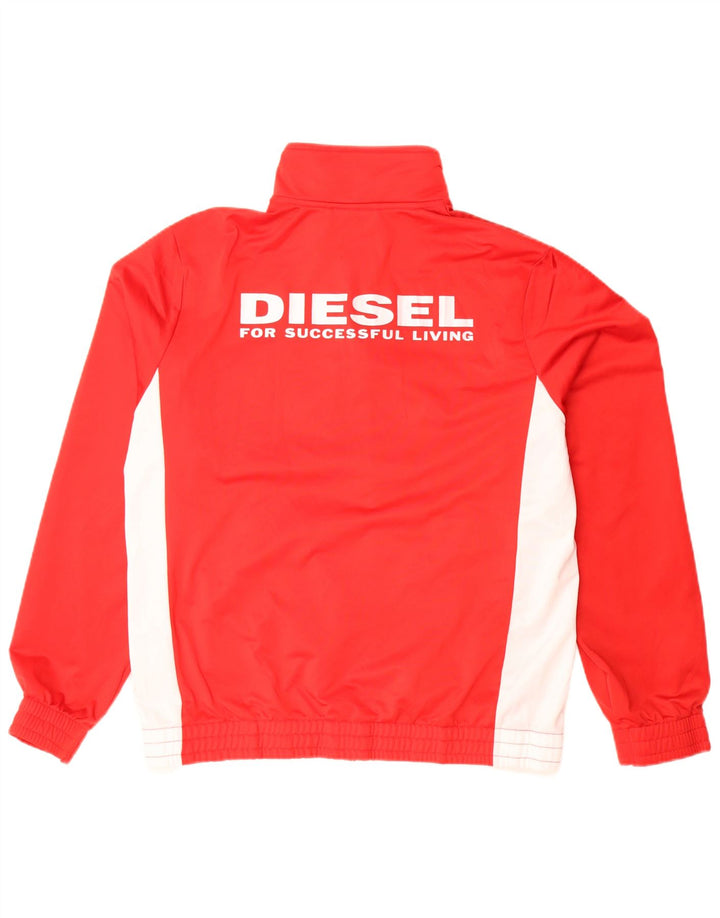 Lotto Hombre Chaqueta De Chándal Con Estampado Gráfico Poliéster Color Block Rojo Medio