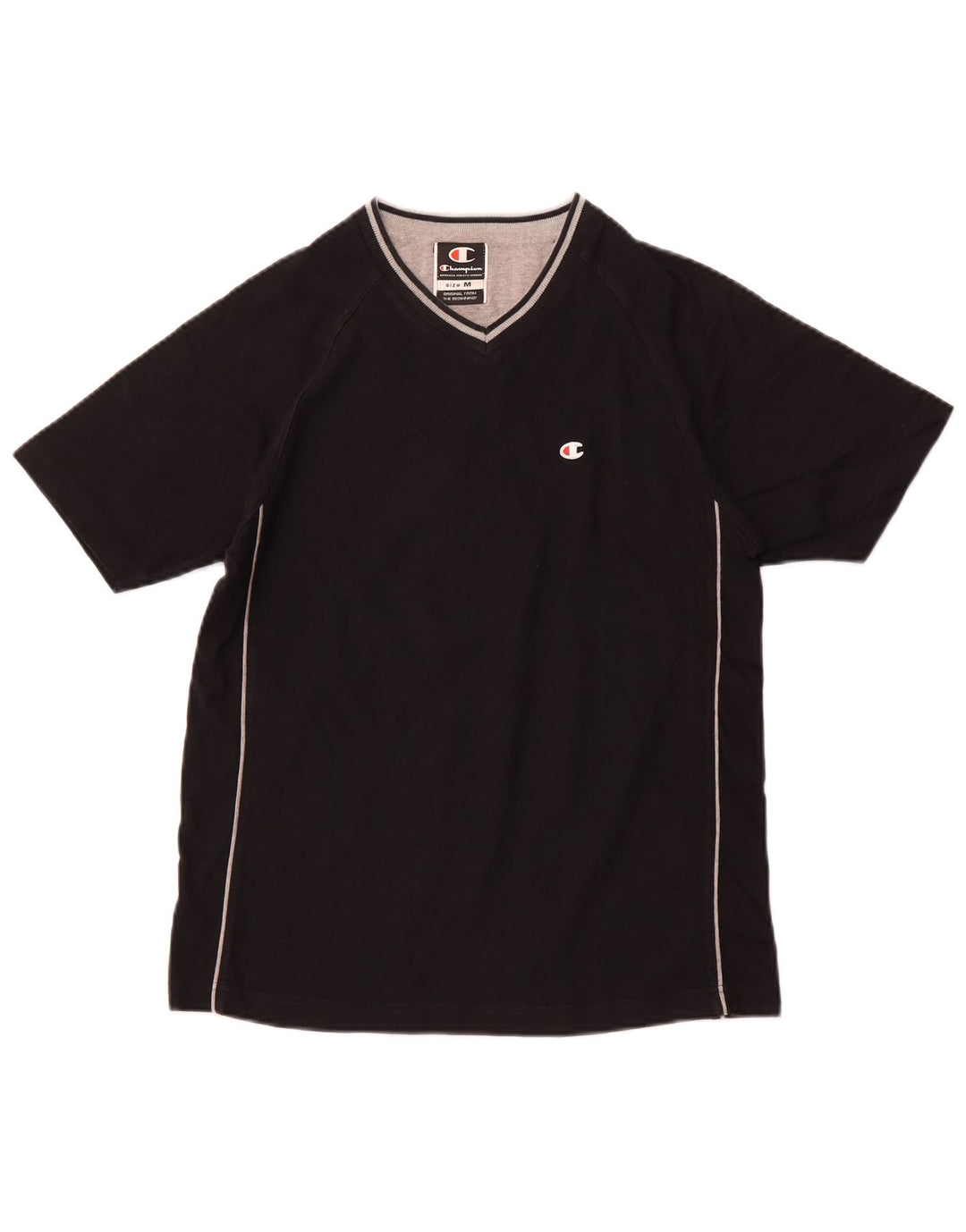 CHAMPION Camiseta para mujer Top UK 12 Medium Black Cotton