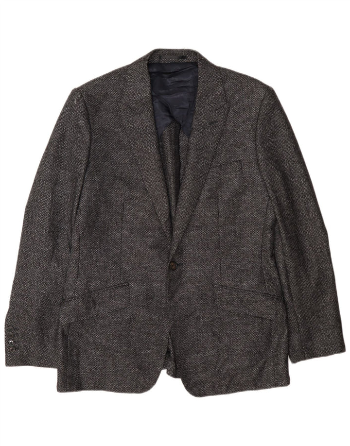 Reiss Chaqueta tipo blazer con 1 botón para hombre UK 36 Small Azul marino