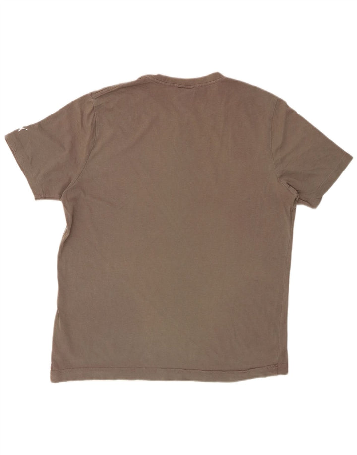 PUMA Camiseta gráfica para hombre Top de algodón gris medio