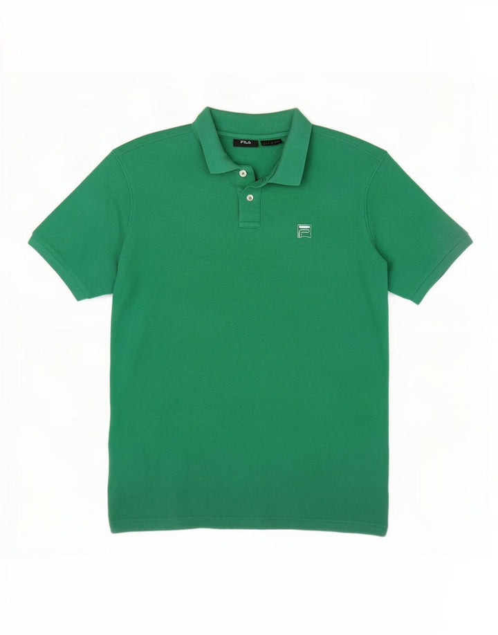Fila Polo Hombre Algodón Verde Grande