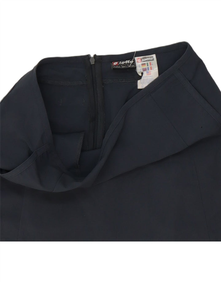 LOTTO Womens Mini Skirt UK 14 Medium W30 Grey Polyester Vintage Lotto and Second-Hand Lotto from Messina Hembry 