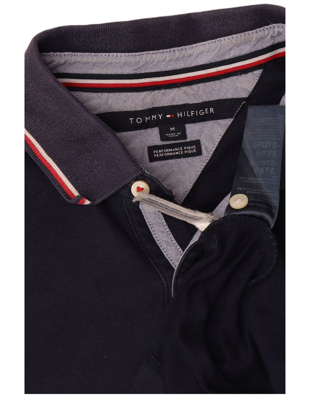 Polo Tommy Hilfiger Hombre Algodón Azul Marino Mediano