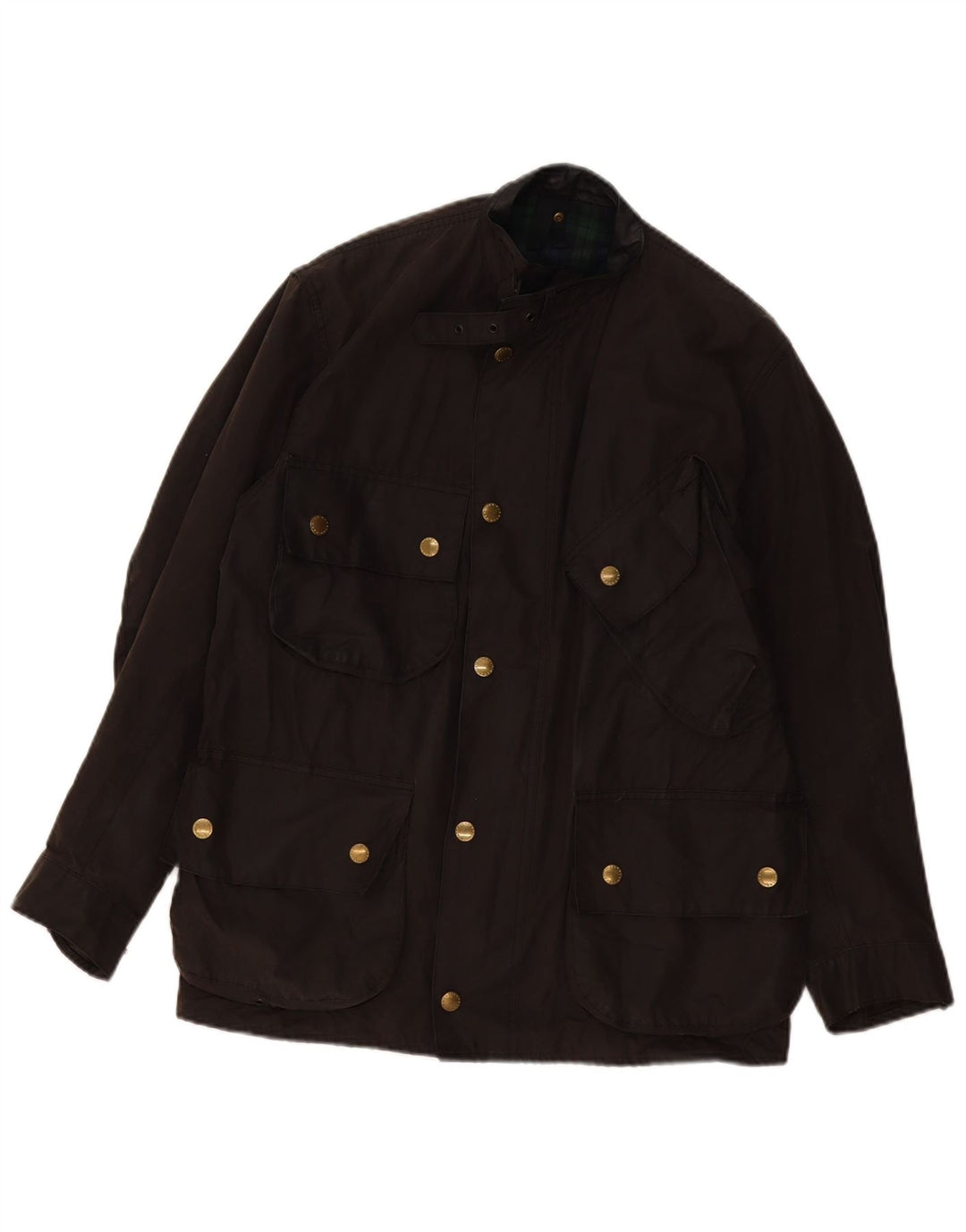 BARBOUR Chaqueta de algodón encerado para hombre Talla 38 Pequeña Algodón marrón