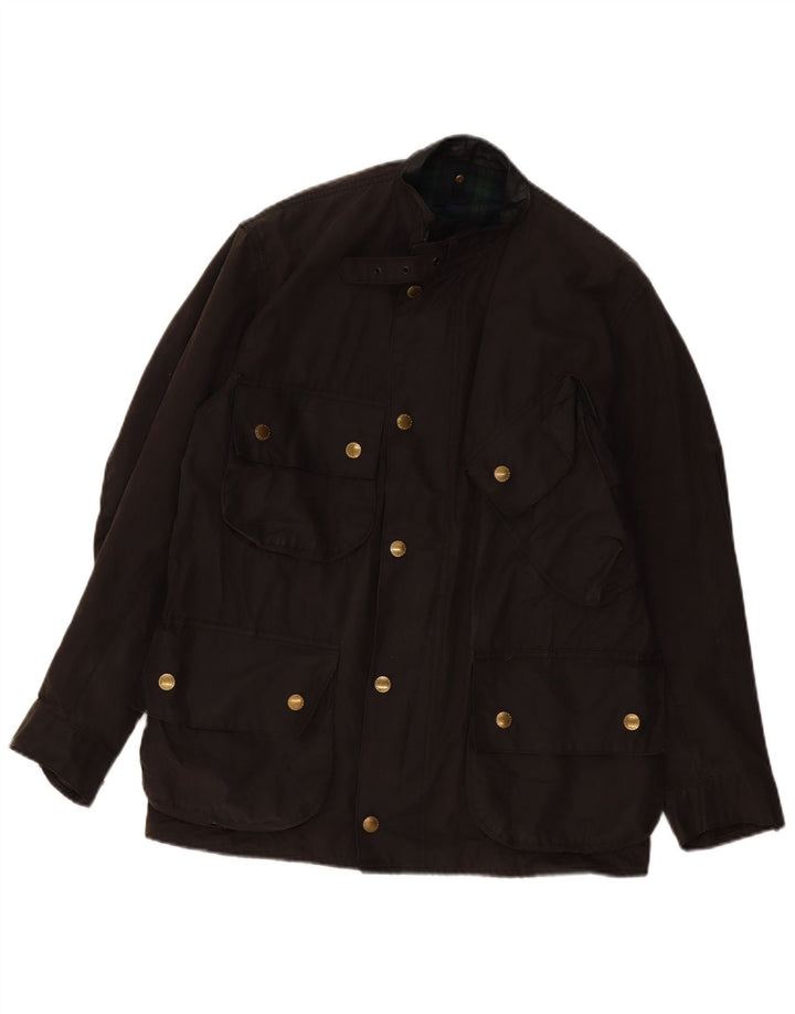 BARBOUR Chaqueta de algodón encerado para hombre Talla 38 Pequeña Algodón marrón