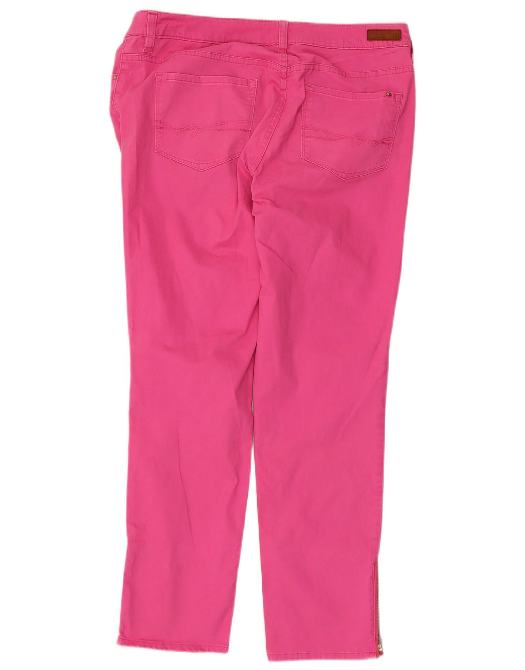 TOMMY HILFIGER Pantalones casuales rectos para mujer US 12 Large W36 L28 Rosa