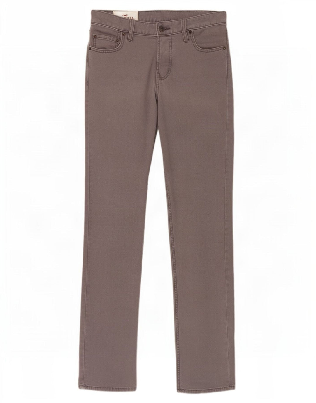 Vaqueros Hollister Hombre Slim W30 L32 Algodón Gris