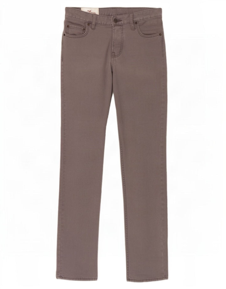 Vaqueros Hollister Hombre Slim W30 L32 Algodón Gris
