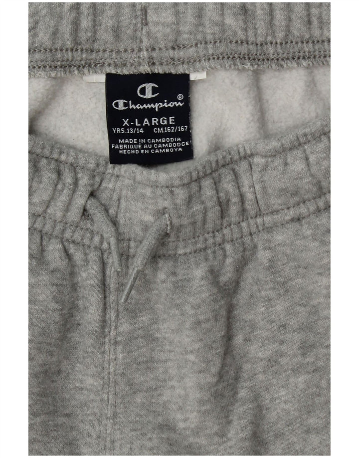 CHAMPION Pantalones de chándal con estampado gráfico para niños Joggers 13-14 años XL Gris