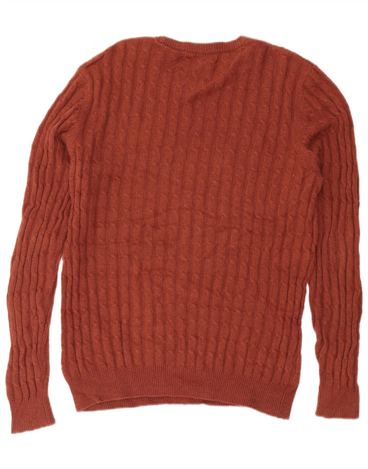 Jack Wills Jersey De Cuello Redondo Para Hombre De Lana Marrón Medio