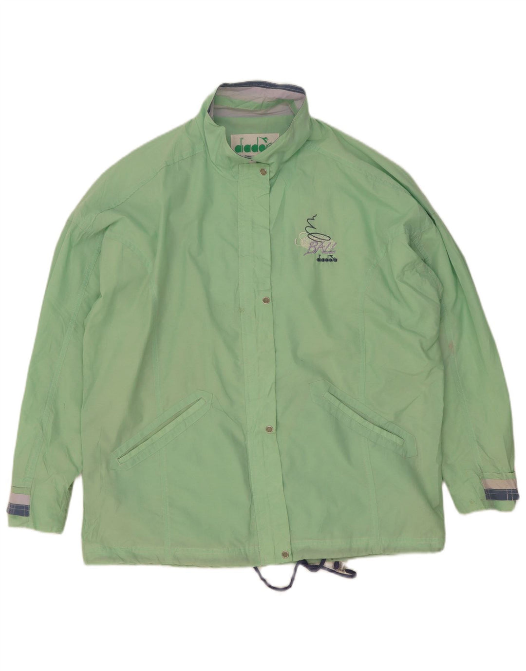 Diadora Chubasquero Extragrande Mujer UK 44 Nylon Verde Medio