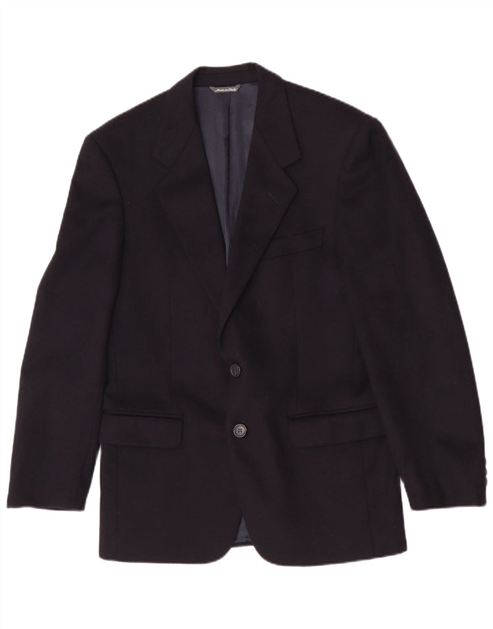 Urbis Chaqueta tipo blazer de 2 botones para hombre IT 46 Small Lana azul marino