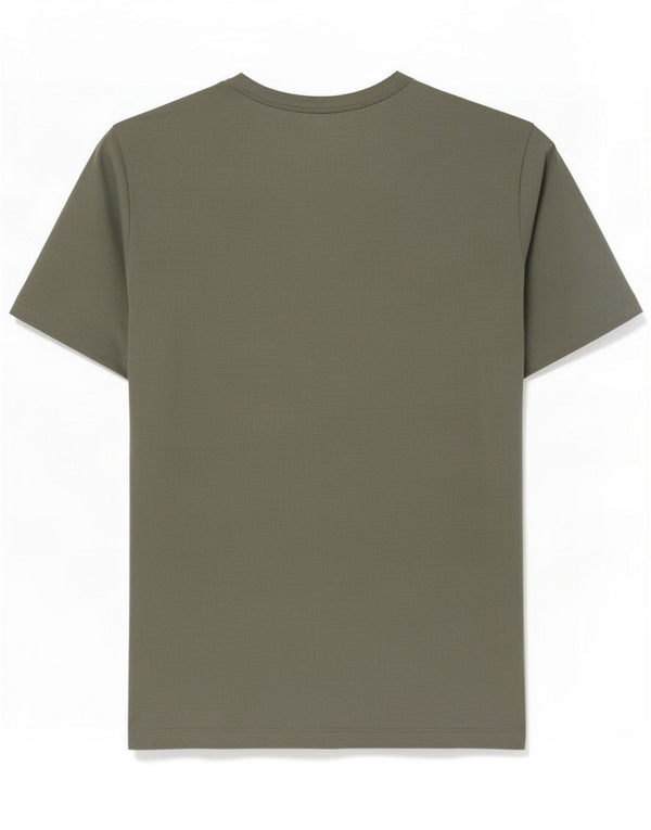 Cos Camiseta de corte regular para hombre Top de algodón verde medio