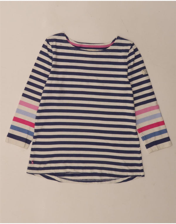 Joules Top regular para mujer manga 3/4 UK 42 Algodón a rayas azul medio