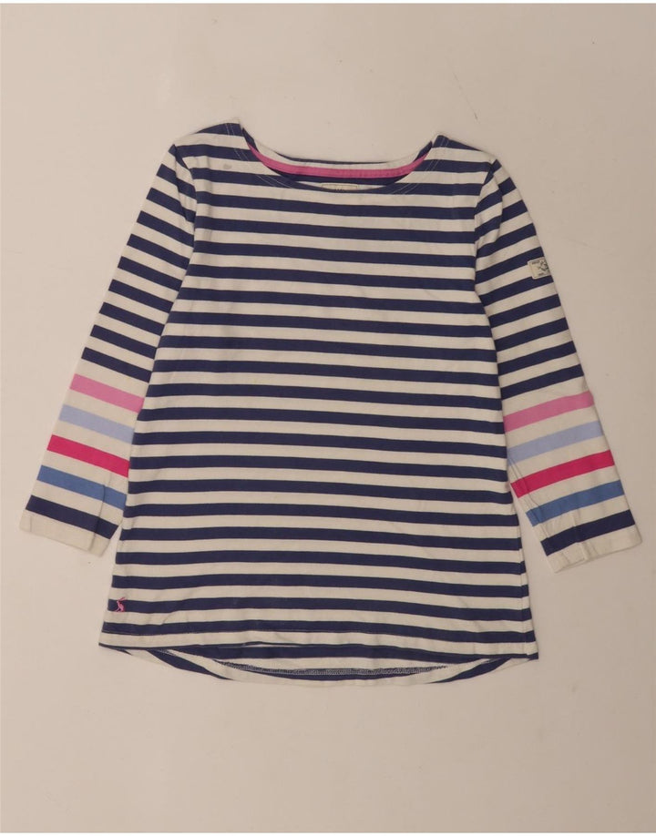 Joules Top regular para mujer manga 3/4 UK 42 Algodón a rayas azul medio