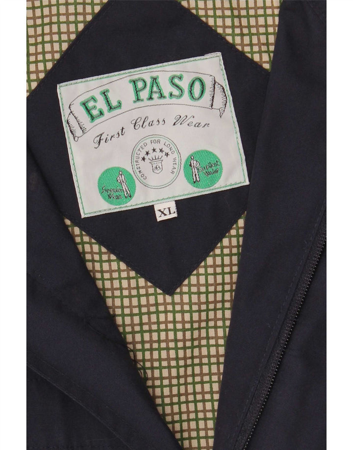 El Paso Chaqueta Bomber para Hombre UK 42 XL Azul Marino
