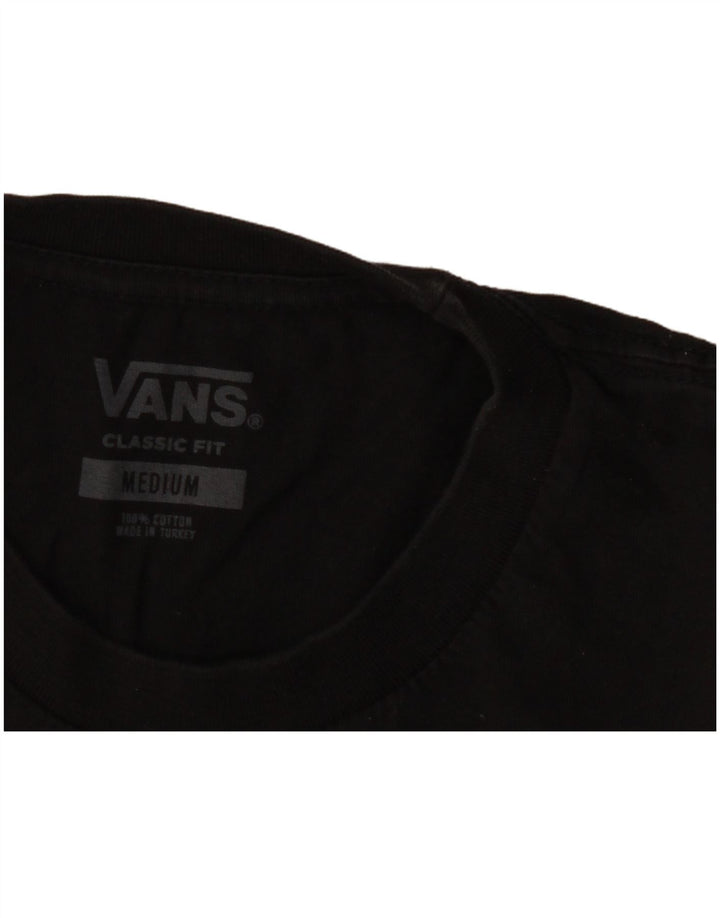 Camiseta Vans Classic Fit para hombre, talla mediana, algodón negro