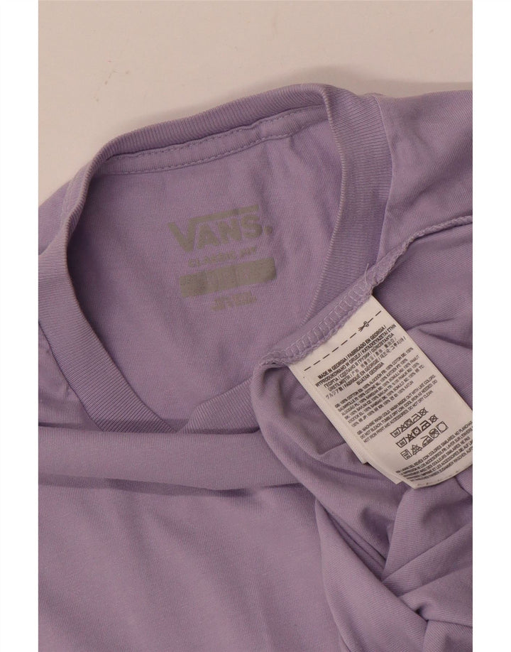 Vans Hombre Classic Fit Camiseta Top Algodón Morado Medio